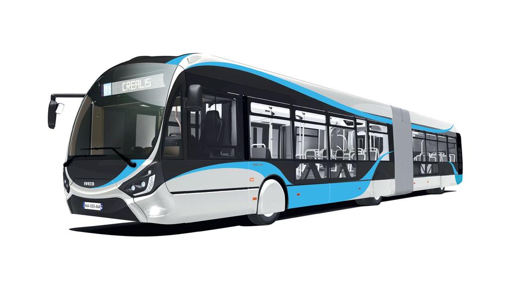 CREALIS FULL HYBRID EFFICIENCY PASSENGER LOUNGE DRIVER S AREA DESIGN IDEÁLNÍ PRO BRT NÍZKÉ EMISE U DIESELOVÝCH MODELŮ NOVÉ LED OSVĚTLENÍ STROPU ÚČINNÁ KLIMATIZACE NOVÁ