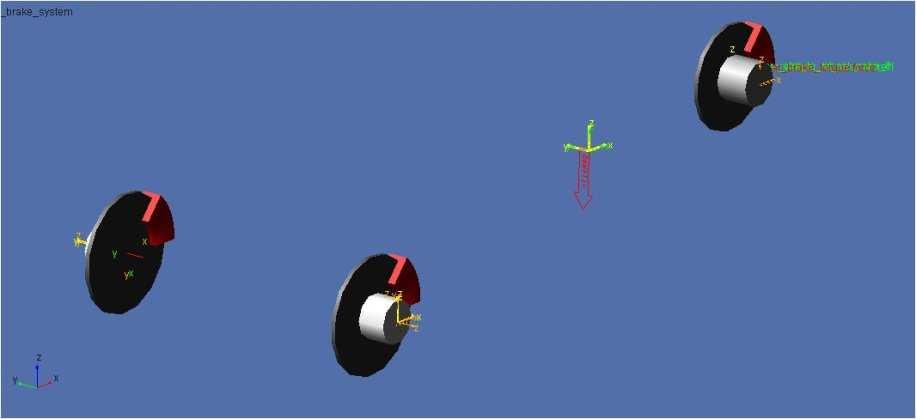 6.2.7 Brake Obr. 6-14: Brake System Template TEMPLATE NAMES:._brake_system MAJOR, MINOR ROLE: brake_system, any DESCRIPTION: Šablona.