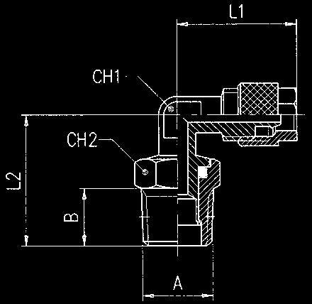 Kompresní šroubení 1100 Koleno kompresní šroubení x vnější kuželový závit Objednací číslo Hadička B L1 L2 CH Balení 1100 4/2.7-1/8 4/2.7 1/8 7.5 18.5 15.0 8 50 1100 5/3-1/8 5/3 1/8 7.5 18.5 15.0 8 50 1100 6/4-1/8 6/4 1/8 7.