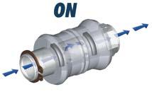 Zpětný ventil s 2 x vnitřním závitem Oblasti použití Když otevře, vzduch prochází přímo ventilem.