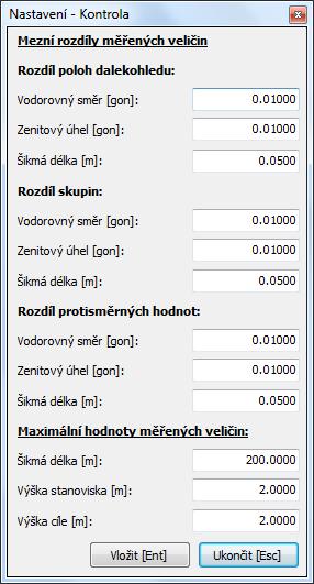 3. úhlové stupně v dekadickém tvaru/milistupně (deg/mdeg), 4. úhlové stupně, minuty a vteřiny/vteřiny (dms/sec).