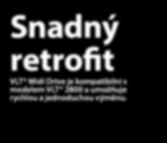 Měnič VLT Midi Drive je ideální pro přesné a účinné řízení motorů pro široké portfolio uživatelů, jakož i pro výrobce strojů v potravinářském či nápojovém průmyslu, pro manipulaci s materiály a ve
