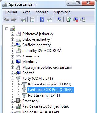 GNOME V i r t u á l n í s é r i o v ý p o r t Virtuální sériový port je software společnosti Lantronix umožňuje vytvořit v OS Windows další COM port, který je vnitřně přesměrován přes počítačovou síť