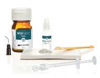 MTA Flow Kit: 8-10 aplikací 1 MTA Flow prášek (2g) Provizorní výplňový materiál pro tvorbu 1 MTA Flow gel (2ml) dočasných výplní.