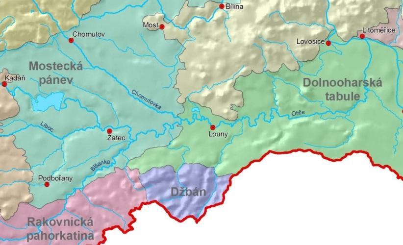 Geomorfologie území Právní předpisy: Zákon č. 44/1988 Sb., o ochraně a využití nerostného bohatství (horní zákon). Vyhláška č. 172/1992 Sb., o dobývacích prostorech. Zákon č. 62/1988 Sb.