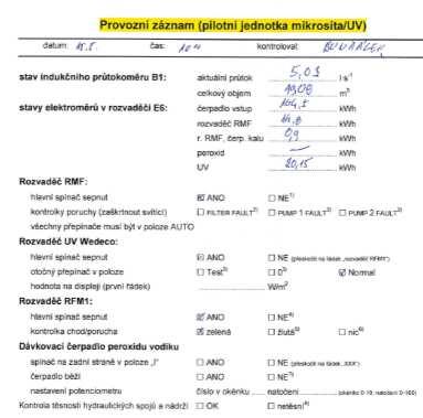 Monitoring pilotních jednotek (2/3) Monitoring pilotních jednotek (3/3) Odběry vzorků: 24 hodinové slévané vzorky odebírané automatickými vzorkovači vstup a výstup z každé pilotní jednotky nutno