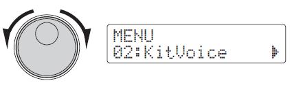 Pomocí tlačítek [ ]/[ ] nastavte kurzor na parametr.