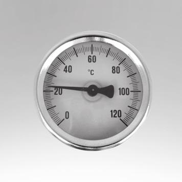 Měřící a regulační technika 19 Termomanometr PR 3080 0-4 bar, 0-120 C zadní vývod 1/2 235,00