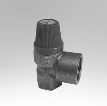 Měřící a regulační technika 19 Ventil pojišťovací 6 bar pro bojler velikost CR 188D 3/4 M x F 141,67 Pojišťovací ventil s pevně nastaveným tlakem velikost PR 2400 1/2-1,8 bar 120,83 PR 2410 1/2-2,5