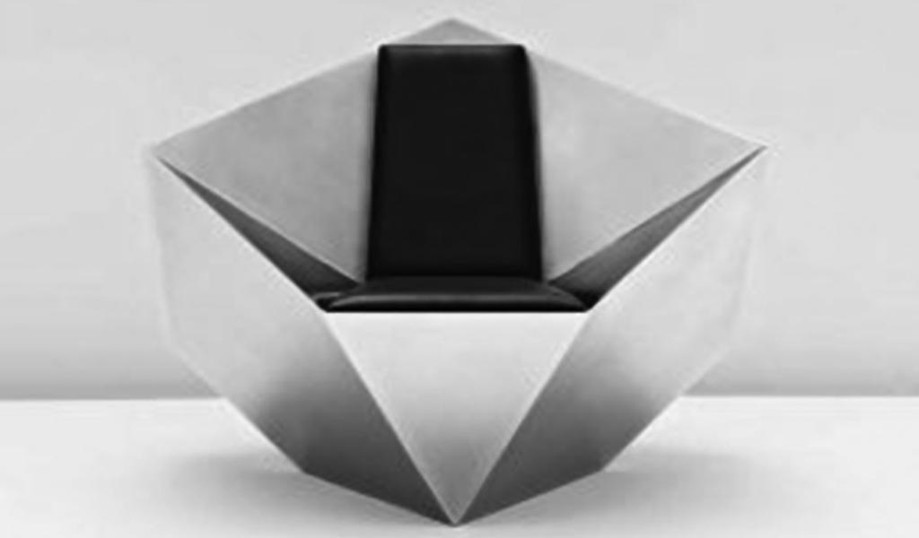 4.4. Daniel Libeskind Daniel Libeskind Diamond Chair Za vzpomínku na kubistický nábytek můţeme označit křeslo pojmenované Spirit House Chair, někdy nazývané také jako Diamond Chair (diamantové