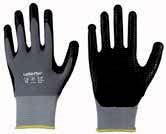 50,- 7/S 8/M 9/L 10/XL 11/XXL D19134 D18848 D18849 D18850 D18851 Pracovní rukavice LeiKaFLEX jemně pletené rukavice nylon/elastan potaženo nitrilovou pěnou a nitrilovými nopky prodyšný potah