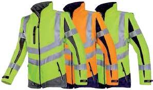 rukávy a zúžení rukávů páskem na suchý zip délka zadní části 75 cm (L) 1 vnitřní kapsa materiál: dvouvrstvý softshell: 100% polyester stretch + 100% polyesterový flauš uvnitř; ± 250 g/m² 100%