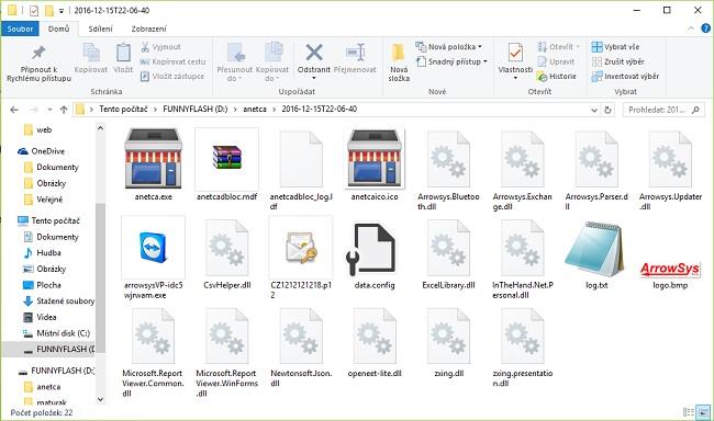 Zálohování dat Zálohování dat Automatická záloha dat 1. Připojte externí jednotku do zařízení s produktem ANetCa (např. USB nebo externí disk) 2.