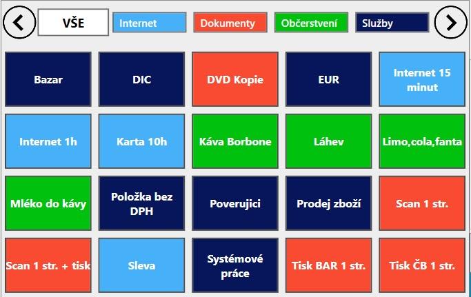 Prodej Zboží/dlaždice Seznam zboží je imterpretací založeného zboží v záložce "ZBOŽÍ" Tento seznam se zobrazuje ve stylu tzv. dlaždic.