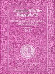 Mongolo-Tibetica Pragensia A biannual peer-reviewed international journal publishing original research papers in English dedicated to Mongolia, Tibet and the broader region of Central Asia.