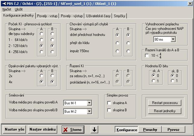 2.15 PBS, 4PBS Dialog jednotky se mění podle verze firmware, vyšedlé ovládací prvky nejsou současnou verzí FW podporovány.