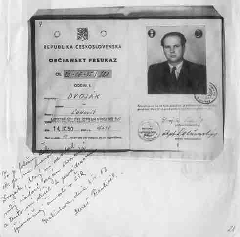 Falošný československý občiansky preukaz Františka Mereša Zdroj: Archív ÚPN Prvú cestu na Slovensko absolvoval v auguste 1 50. P vodne ju mal absolvova s gnácom Huckom, ktorý však zostal vo Viedni.