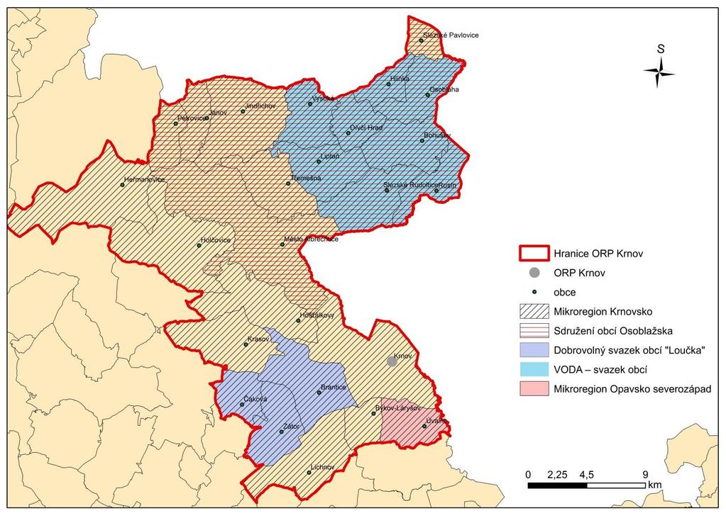 2 Souhrnná zpráva za všechny DSO v území Ve správním obvodu ORP působí 6 dobrovolných svazků obcí (Dobrovolný svazek obcí Loučka ; Mikroregion sko; Mikroregion Quingburk ukončuje pouze dříve