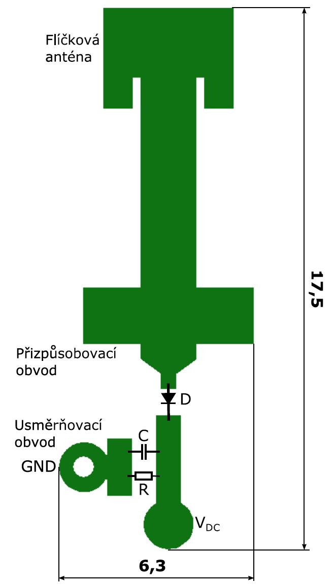 5 REALIZACE Výroba motivu antény proběhla v dílně UREL. Postup výroby byl stejný jako u desek plošných spojů.