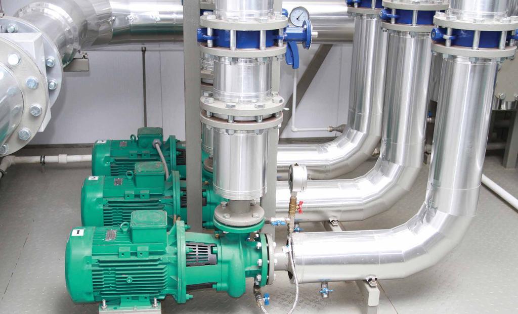 Vyhrazené funkce pro čerpadla Integrovaný regulátor čerpadla Pump Cascade Controller (regulátor kaskády čerpadel) rovnoměrně distribuuje provozní dobu na všechna čerpadla.