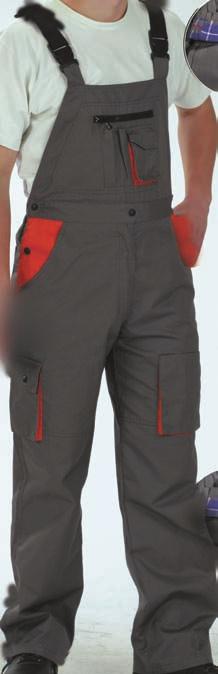 jacket, 65% polyester / 35% cotton, 235 g/m 2, 100% cotton fl anel lining, grey / orange colour, sizes 48-62 1/10