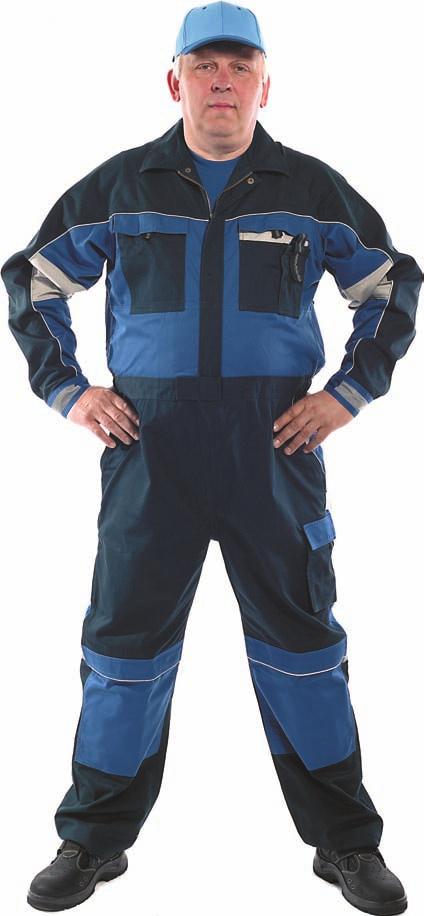 GARMENTS BOILER SUITS - ČERVA STANMORE overal refl exní doplňky refl ective accessories Montérkový overal, moderní střih, 100% bavlna, 275 g/m 2, refl exní doplňky, velikosti 48-62 Fashionable