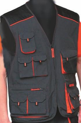 GARMENTS BOILER SUITS - ČERVA multifunkční kapsy multifunction pockets EMERTON vesta Montérková vesta