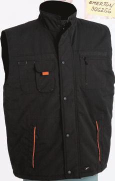 0301008460xxx* černá-oranžová/black-orange 1/10 EMERTON WINTER bunda Zateplená nepromokavá bunda, 100% polyesterové mikrovlákno povrstvené PVC, odepínatelná kapuce, vnitřní kapsa na mobil,