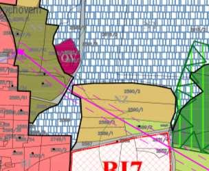 Podle současně platného ÚP Protivín jsou pozemek p.č. 130/8 a předmětná část pozemku p.č. 130/9 zahrnuty jako součást stávajících ploch přirozených a přírodě blízkých porostů NS.