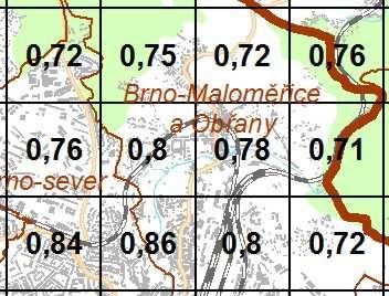 Pětiletý průměr průměrné roční koncentrace benzo(a)pyrenu v předmětné lokalitě dosahuje do 0,8 ng.m -3, imisní limit (1 ng.m -3 ) tedy není překročen.