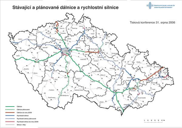 V současné době probíhající stavba úseku R6 Praha - Pavlov bude postavena v kategorii R 24,5/120 a měří 10,38 km.
