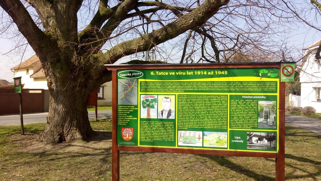 Obrázek 35: Tatecká lípa svobody a stojan