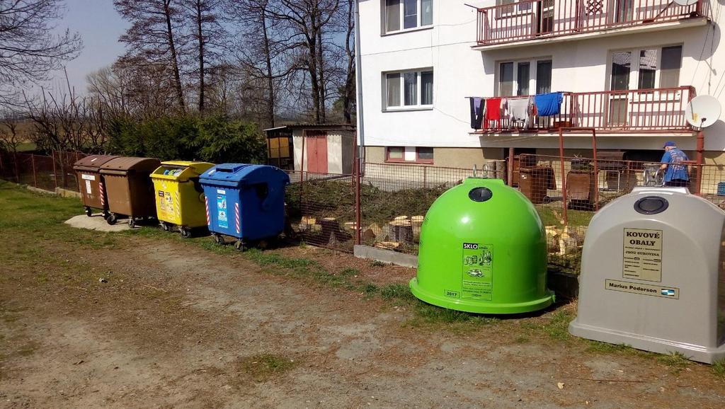 Kontejnerové nádoby na separovaný odpad