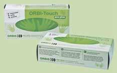 ORBI-Touch eco plus 159,- ORBI-Touch nitril color 169,- Nesterilní vyšetrovací rukavice z čistého přírodního latexu, nepudrované. V přírodním bílém odstínu.