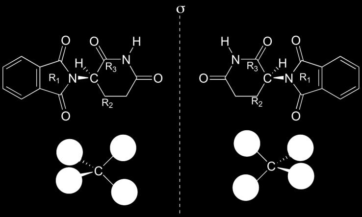 mnohastupňových organických syntézách nedochází k nečekané změně chirality meziproduktu (finálního produktu) kontrola, zda