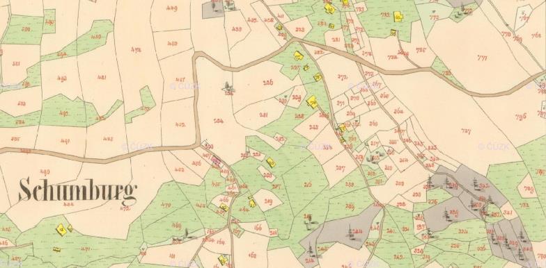 Císařský otisk 1824-1836 Urbanizace území v průběhu 19. a 20. století vyvolala potřebu nového dopravního spojení obou sídel.