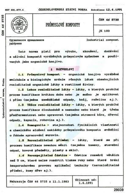 Obecná podniková norma Při tvorbě tohoto obecného předpisu bylo třeba vymezit a soustředit pojmy, které by