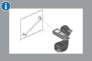Obsluha Měření bodu po bodu* * Funkce je aktivována při připojení k adaptéru Leica DST 360. Laser namiřte na první cílový bod.