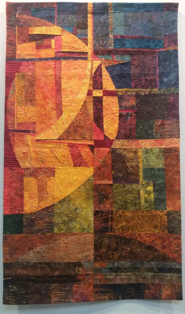 PPM NEWSLETTER LÉTO 2018 5 Galerie The Fine Art Quilt Masters byla opravdovou lahůdkou pro milovníky textilního umění a art quiltů, neboť díla zde vystavena představovala to nejlepší z tvorby