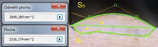 Sz, kde Sn je plocha návaru, viz obr. 33 a vztah 3.4.