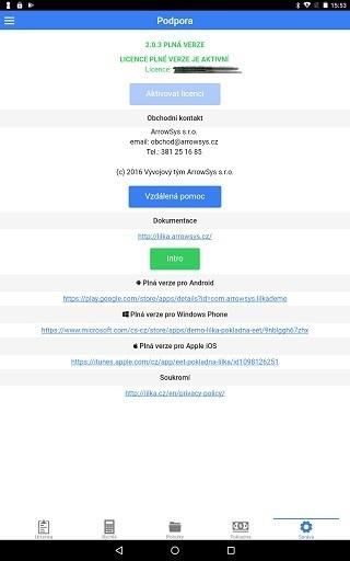 Vzdálená správa Vzdálená pomoc (Android) 1. Otevřete Správa > Podpora a klikněte na tlačítko Vzdálená pomoc 2.