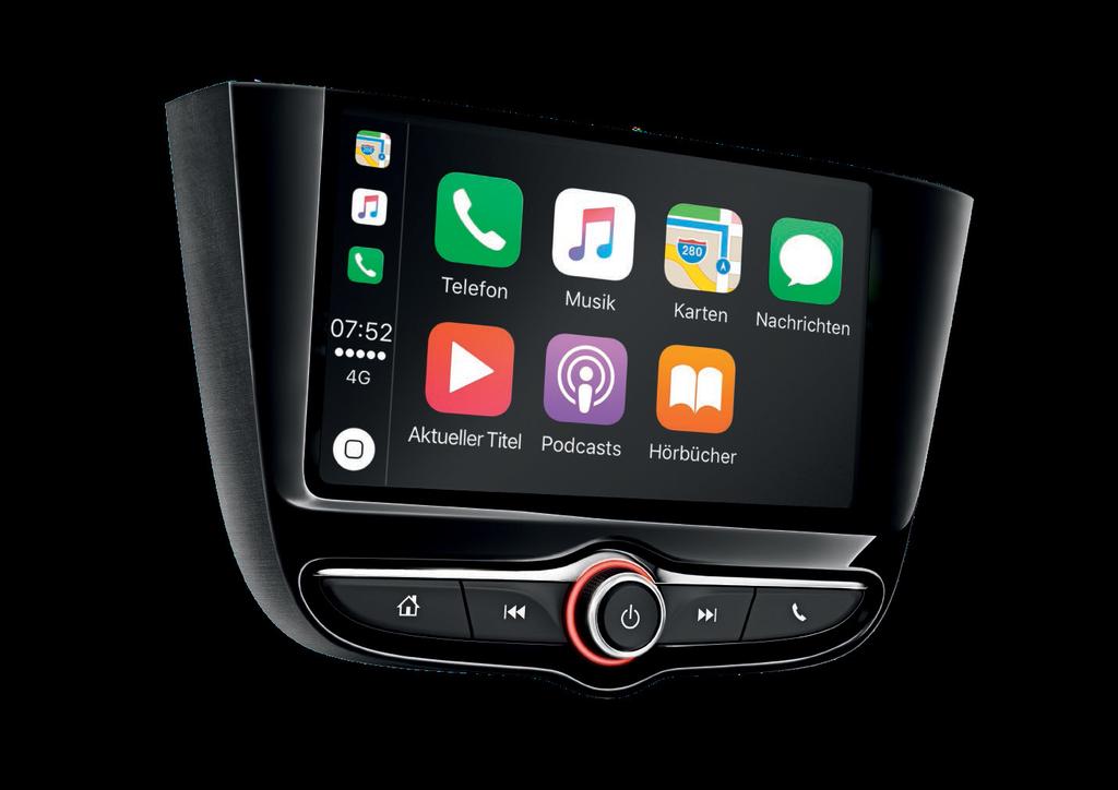 Integrace chytrého telefonu 1 Bezdrátově připoj svůj chytrý telefon pomocí Apple CarPlay 2 nebo