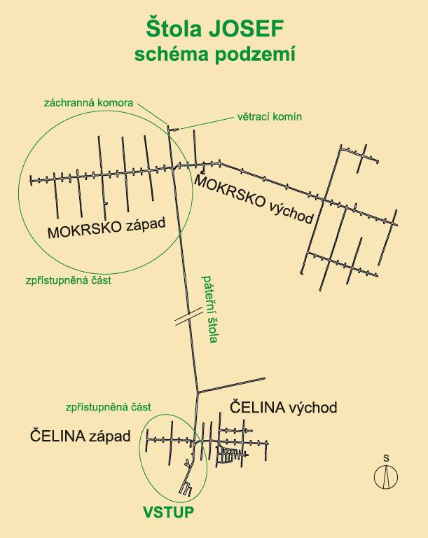Zájmové území Obrázek 3 Schéma Štoly