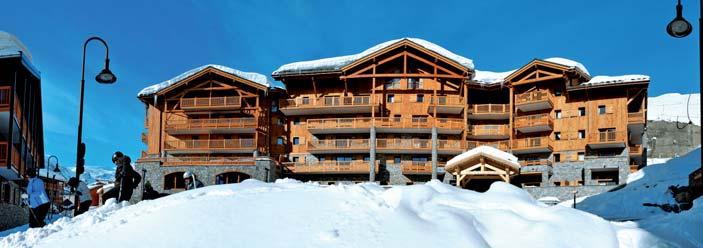 Tignes 1550 3450 m 10 REZIDENCE NEVADA & TELEMARK ****/IIII Rezidence s prostorným ubytováním vyšší kvality a vlastním relaxačním centrem Rezidence Nevada se nachází v Tignes Val Claret (2130 m), cca