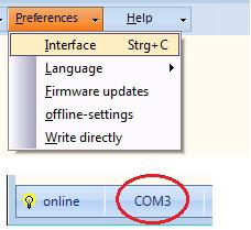 Volba rozhraní U všech tří metod platí, že v cgmanager musí být zadáno správné rozhraní.