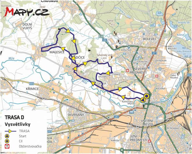 PLÁN TRATI - FITNESS JÍZDA D / JTM MARATHON 18 km NEBUĎTE ČUŇATA A NEODHAZUJTE ODPADKY MIMO VYZNAČENÉ ZÓNY!