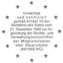 výrobcích (89/106/EHS) Člen EOTA Member of EOTA Evropské technické schválení ETA-06/0107 Obchodní označení Trade name Držitel schválení Holder of approval Předmět schválení a účel použití Generic