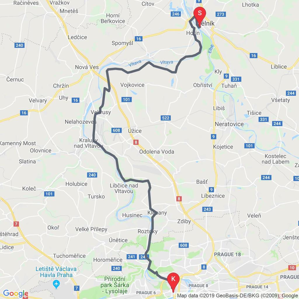 Mělník - Veltrusy - Troja - Praha Route 55 km 4 Stunden Belag Art der Aktivität Radfahren Drehorte in der Umgebung Alois Nebel,Iluzionista:, GPS: 50.