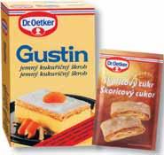 Oetker (kukufiiãn krob) 60 ml jableãného dïusu Na ozdobení: 8 párátek 8 malin (nejlépe ãerstv ch) Na posypání: korpusové drobeãky 1 Skofiicov cukr Dr.Oetker 1.