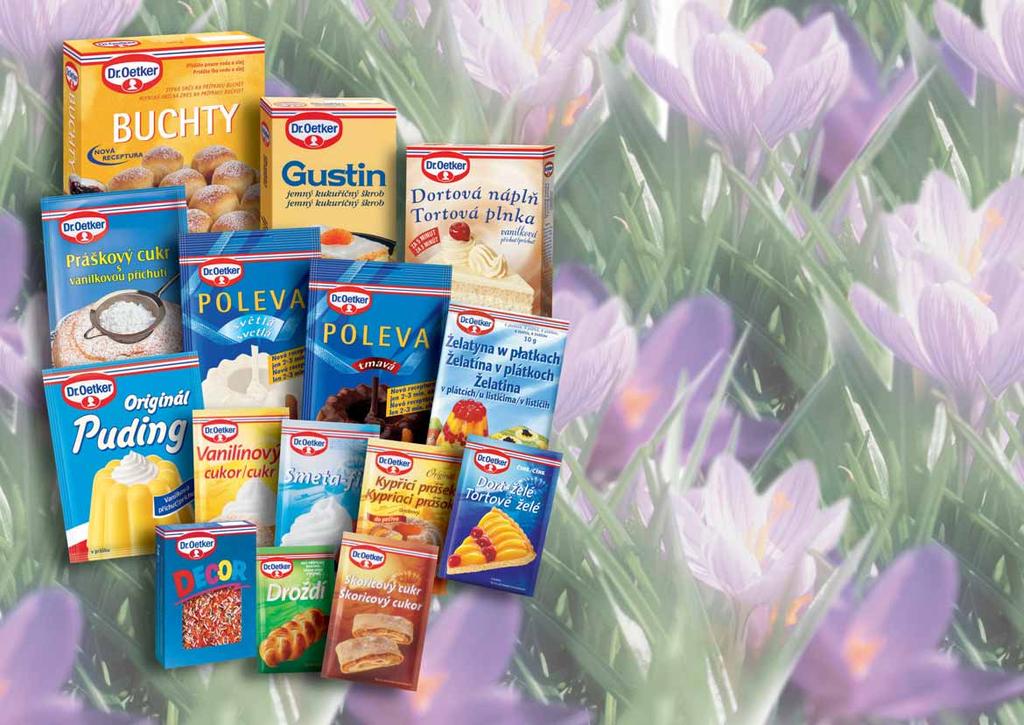 stalo se uï krásnou tradicí, Ïe s pfiíchodem jara Vám vïdy pfiedstavujeme dal í nov a originální receptáfi Dr.Oetker. Ani letos neudûláme v jimku.